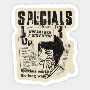 Specials Worth The Long Wait Vintage Sticker